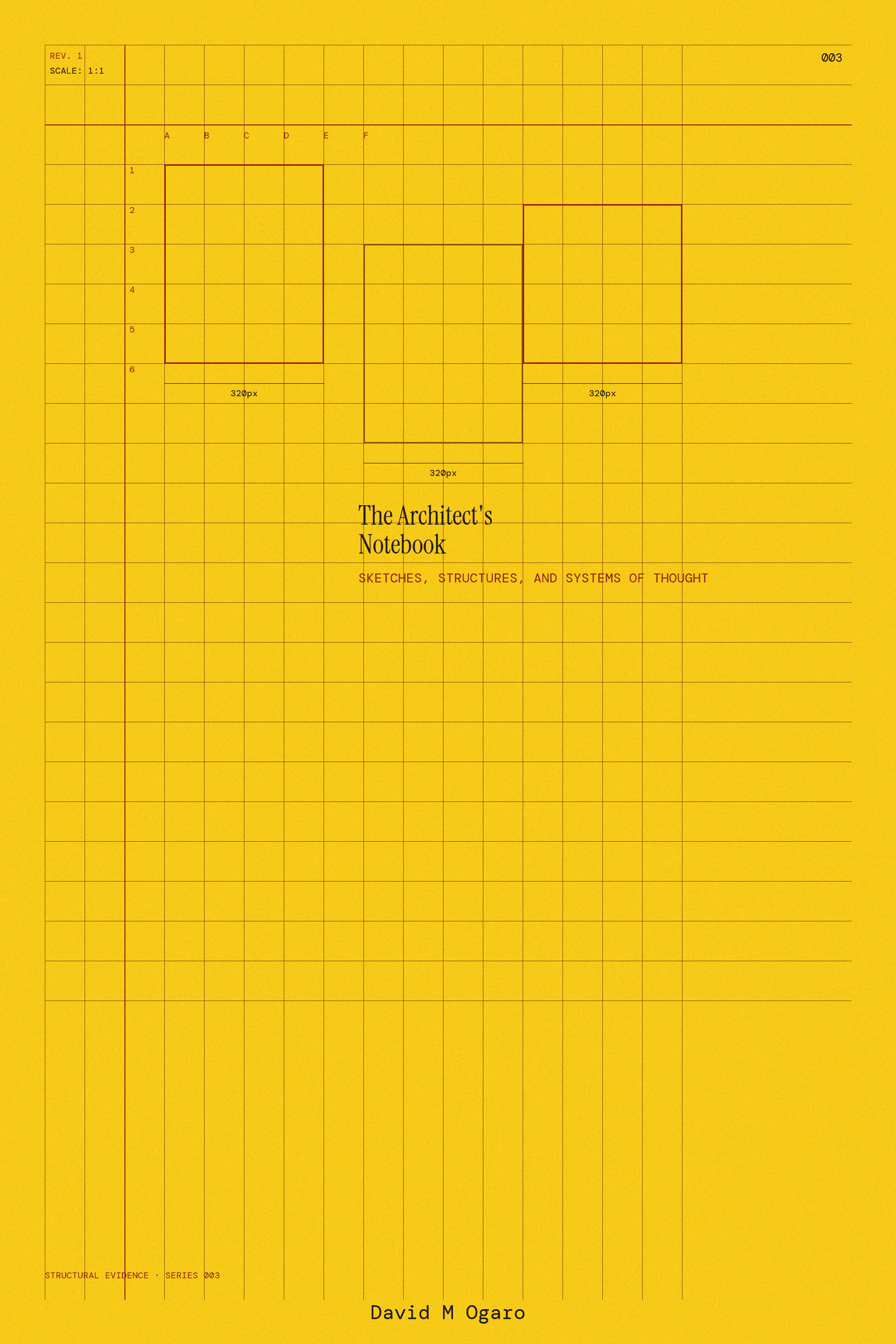 Cover of The Architect's Notebook